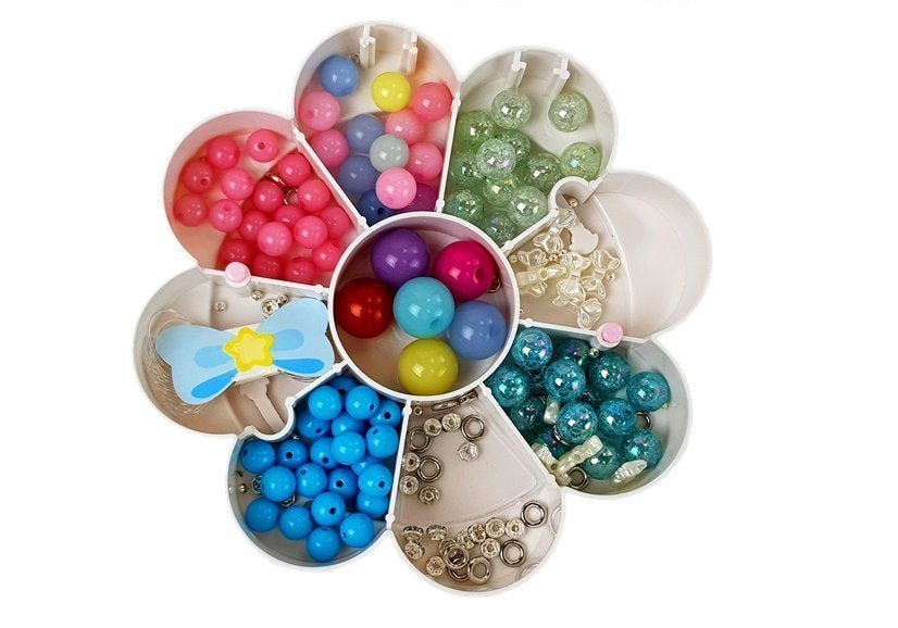 DIY set korálků na šperky se skládacím zrcátkem – Leantoys