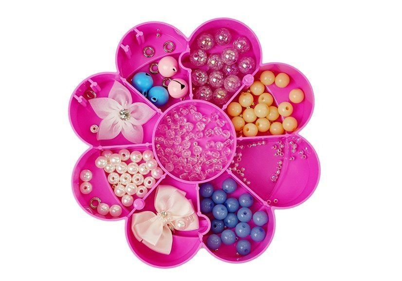DIY set korálků na šperky se skládacím zrcátkem – Leantoys