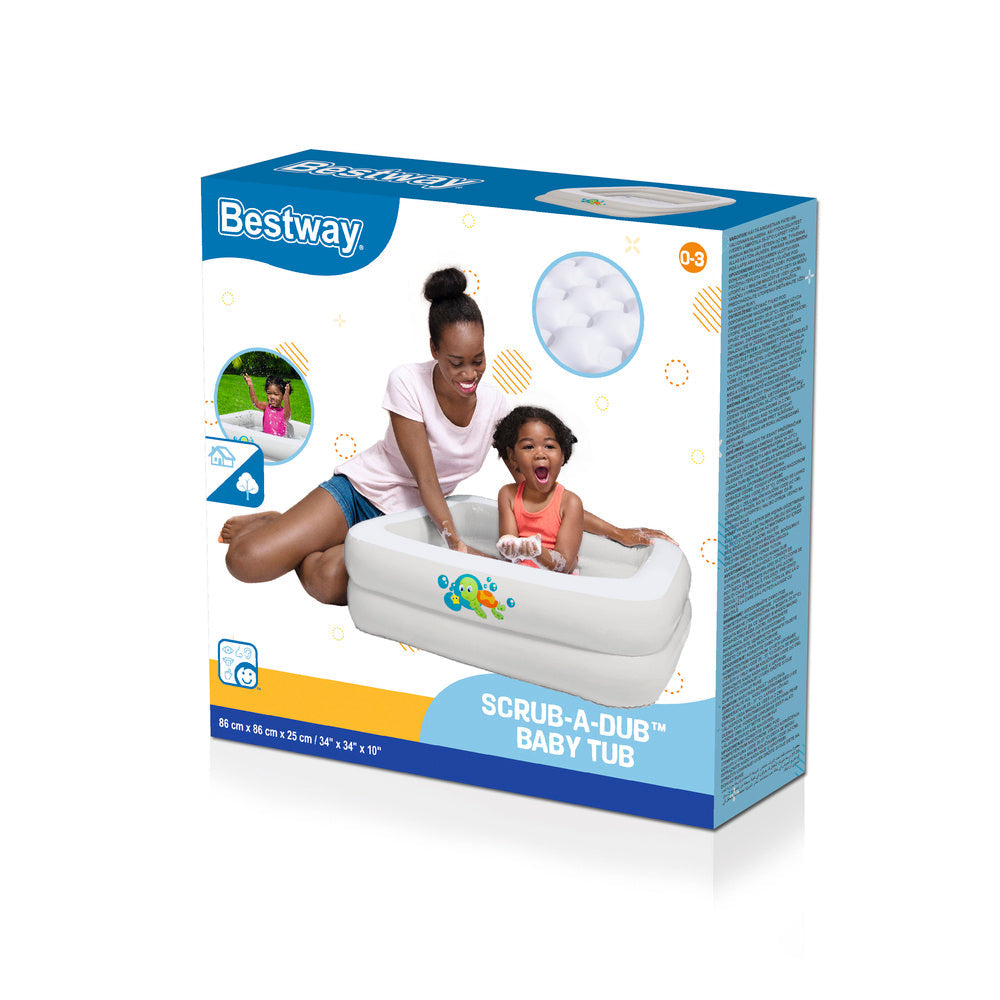 Dmuchací brodzík basen 86x86x25 cm s měkkým dnem – Bestway