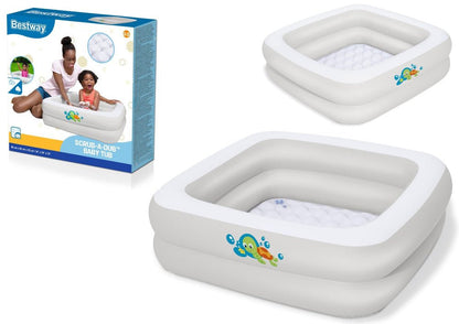 Dmuchací brodzík basen 86x86x25 cm s měkkým dnem – Bestway
