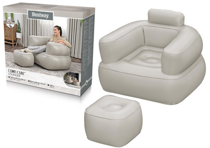 Dmuchací křeslo s flokovaným povrchem Bestway 75137