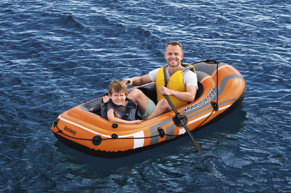 Dmuchací ponton 188x98 cm s veslami a pumpou – Bestway 61062