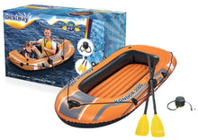 Dmuchací ponton 188x98 cm s veslami a pumpou – Bestway 61062