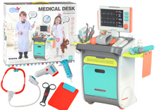 Doktorský vozík s EKG RTG monitorem – lékařské přístroje