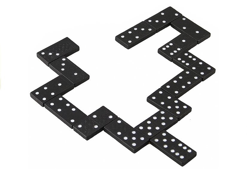 Domino hra v dřevěné krabičce 28 kostek
