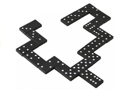Domino hra v dřevěné krabičce 28 kostek