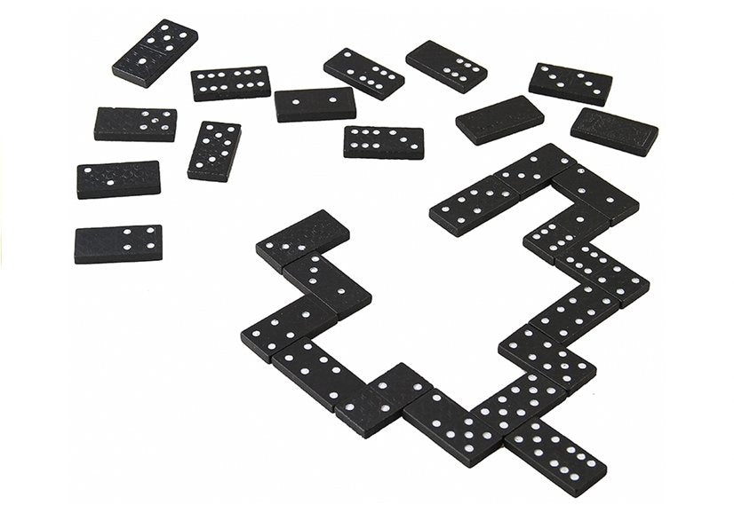 Domino hra v dřevěné krabičce 28 kostek