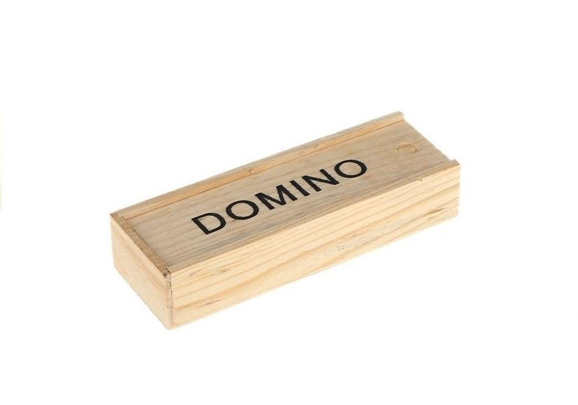 Domino hra v dřevěné krabičce 28 kostek
