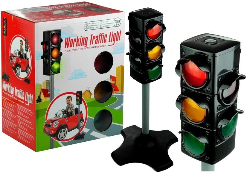 Dopravní semafor pro děti – se světly a základnou 72 cm