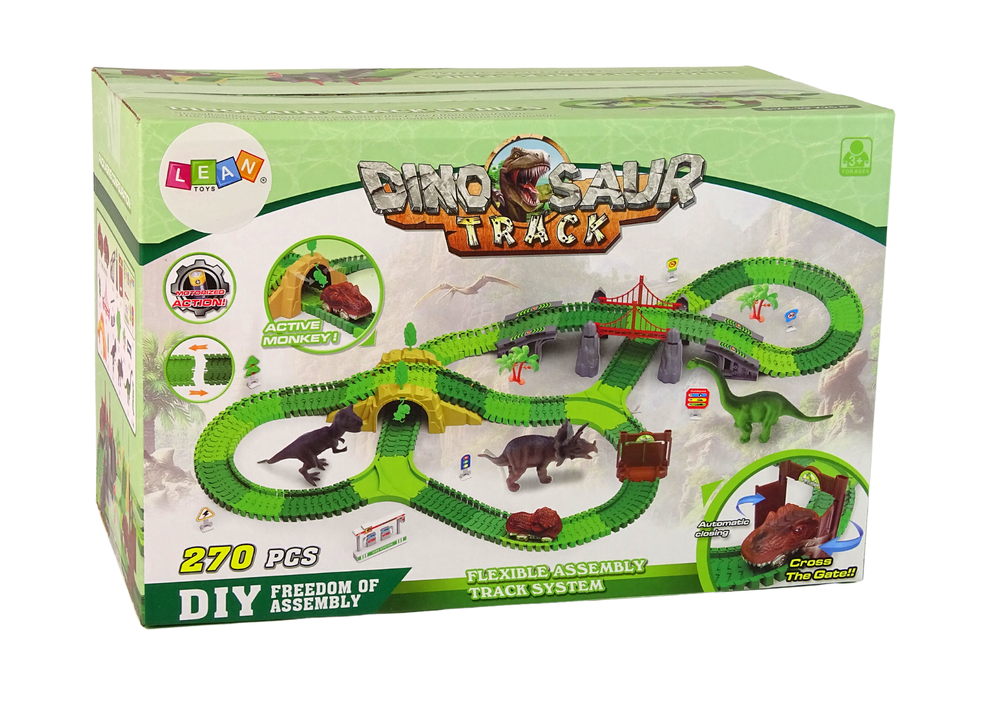 Dráha pro dinosaury 270 dílů – s figurkami a příslušenstvím
