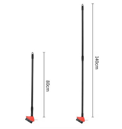 Drátěný kartáč na čištění spár – se škrabkou | oranžový