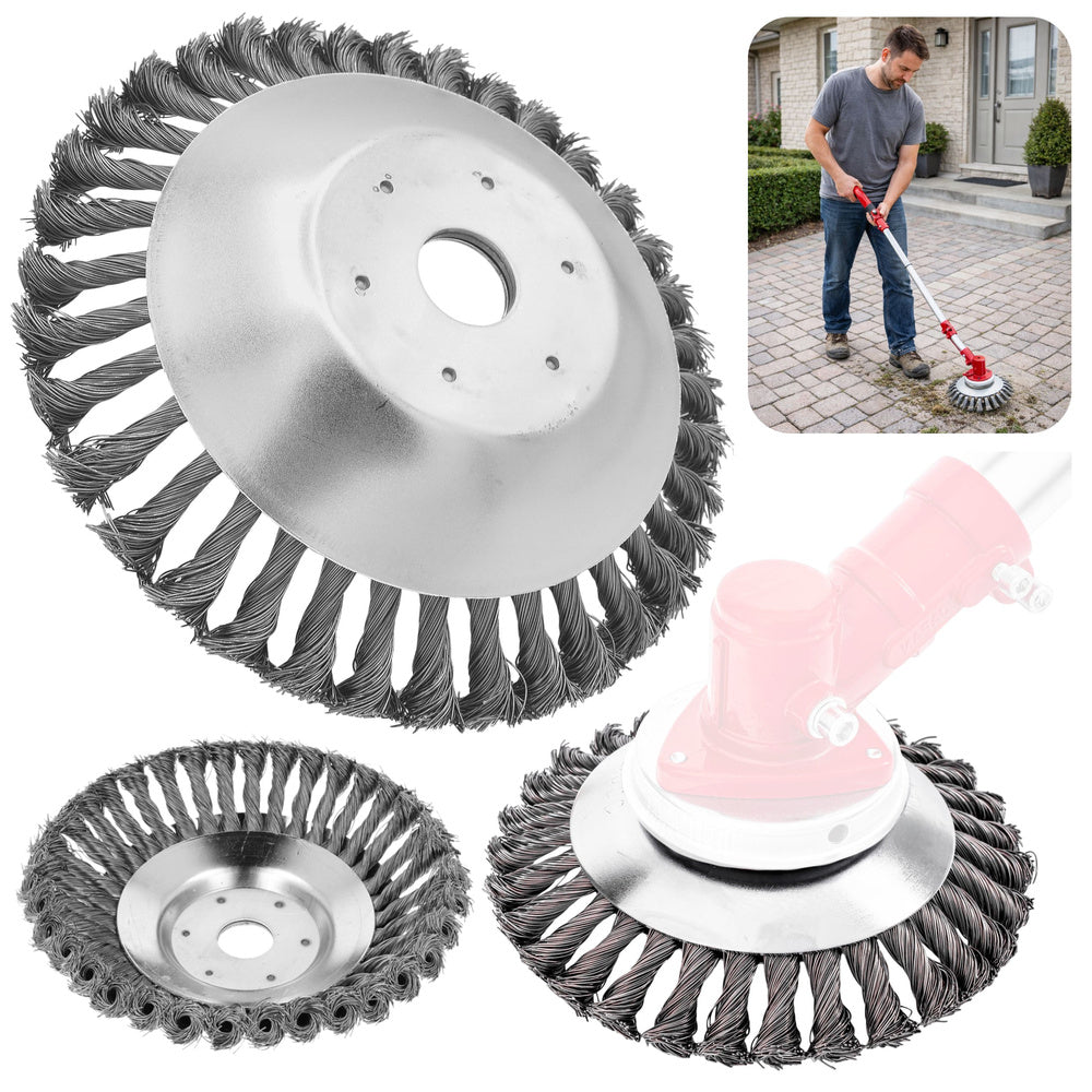 Drátěný kartáč na motorovou kosu 150mm/25,4mm – skroucený