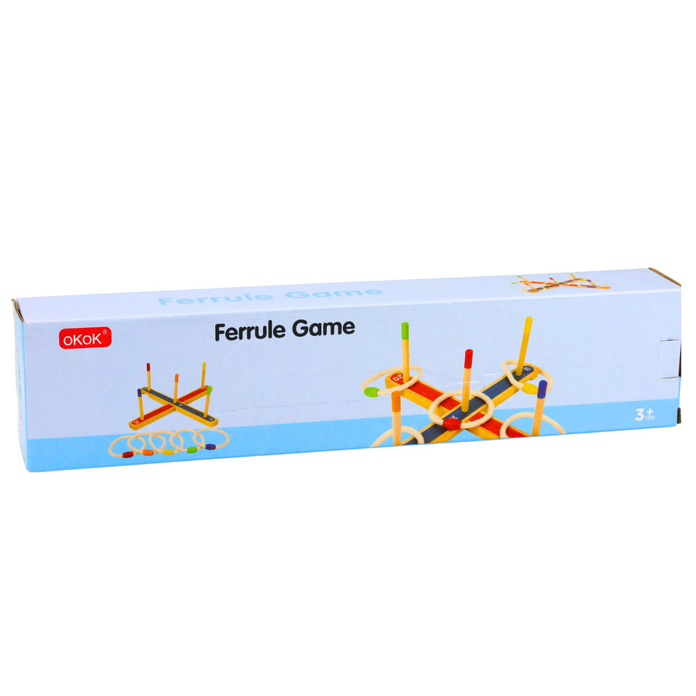 Dřevěná házecí hra s kruhy pro celou rodinu – bodování