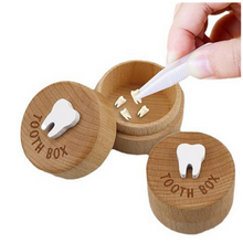 Dřevěná krabička na mléčné zuby – s gravírováním Tooth Box