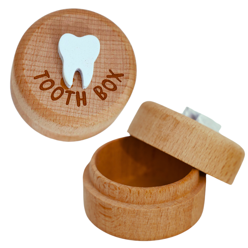 Dřevěná krabička na mléčné zuby – s gravírováním Tooth Box