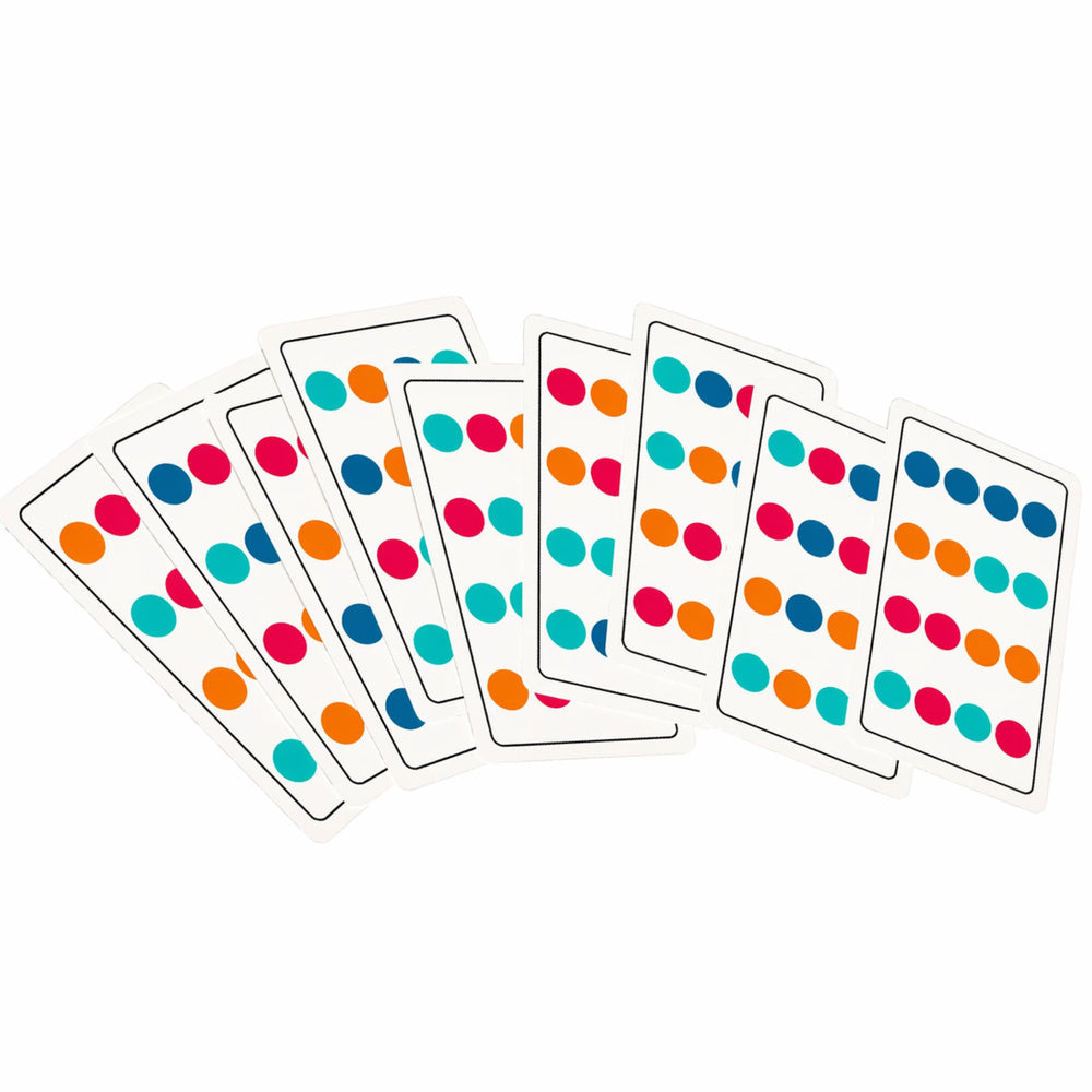 Dřevěná logická hra – barevné puzzle karty se vzory 12 ks