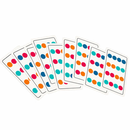 Dřevěná logická hra – barevné puzzle karty se vzory 12 ks