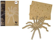 Dřevěné 3D puzzle pavouk 31 dílků – prostorová skládačka