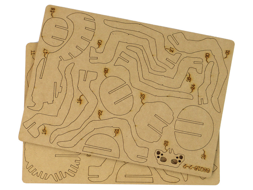 Dřevěné 3D puzzle pavouk 31 dílků – prostorová skládačka