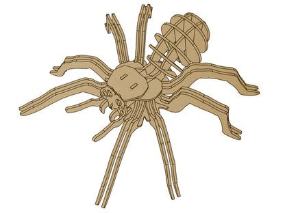 Dřevěné 3D puzzle pavouk 31 dílků – prostorová skládačka