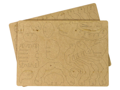 Dřevěné 3D puzzle Škorpión – stavebnice 35 dílů