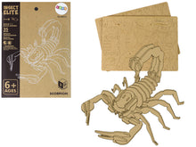 Dřevěné 3D puzzle Škorpión – stavebnice 35 dílů