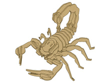 Dřevěné 3D puzzle Škorpión – stavebnice 35 dílů