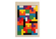 Dřevěné puzzle logická skládačka 40 dílků