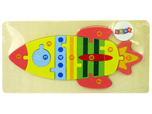 Dřevěné puzzle raketa s čísly 1 10 pro děti od 3 let
