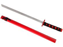 Dřevěný meč s pouzdrem – pro rytíře 73 cm | červený