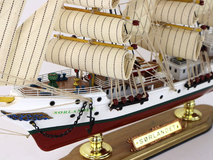 Dřevěný model plachetnice Sorlandet – norská vlajka 52 cm
