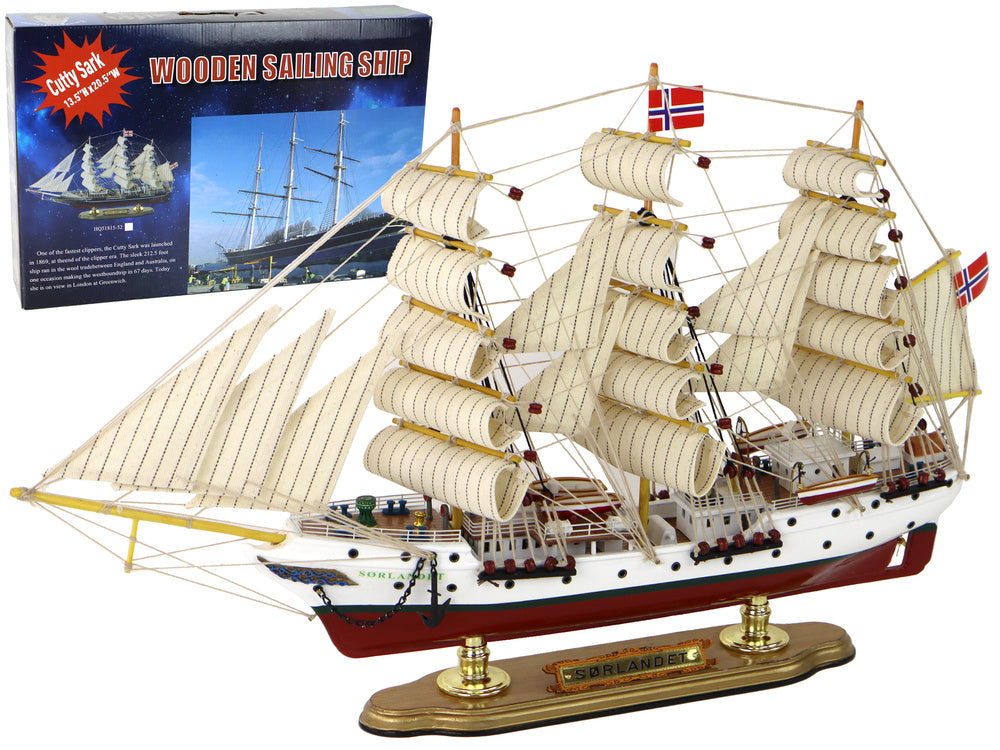 Dřevěný model plachetnice Sorlandet – norská vlajka 52 cm