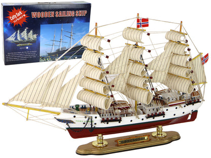 Dřevěný model plachetnice Sorlandet – norská vlajka 52 cm