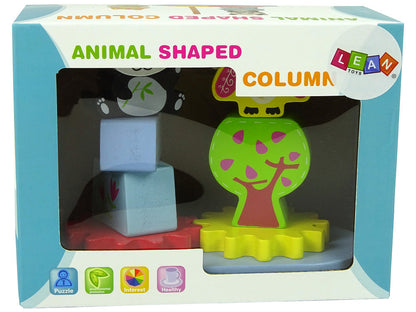 Dřevěný sorter zvířátka sova panda s ozubenými koly