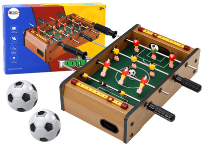 Dřevěný stolní fotbal mini 36x21,5x9cm – s počítadlem gólů