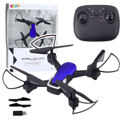 Dron na dálkové ovládání – 6osý gyroskop LED | modrý