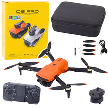 Dron s dvojitou HD kamerou – LED světla D6 PRO | oranžový