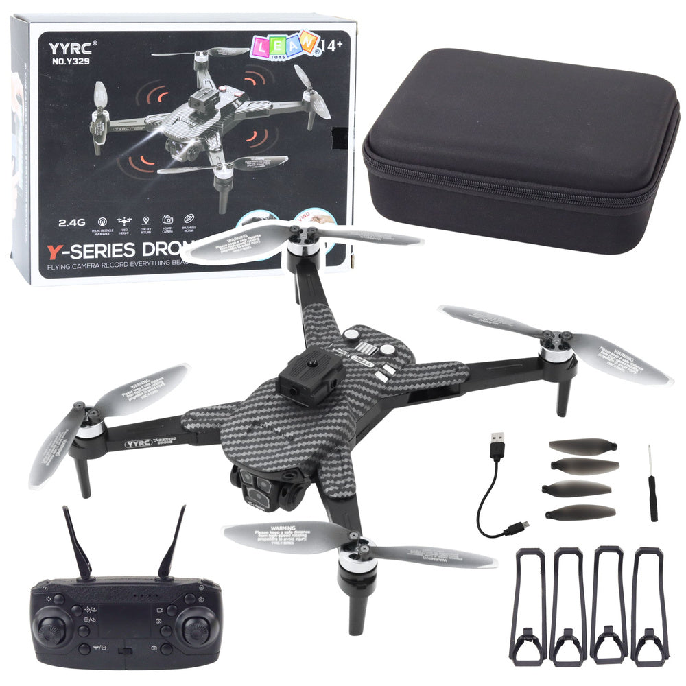 Dron s kamerou HD WiFi – LED světla aplikace | Y329 černý