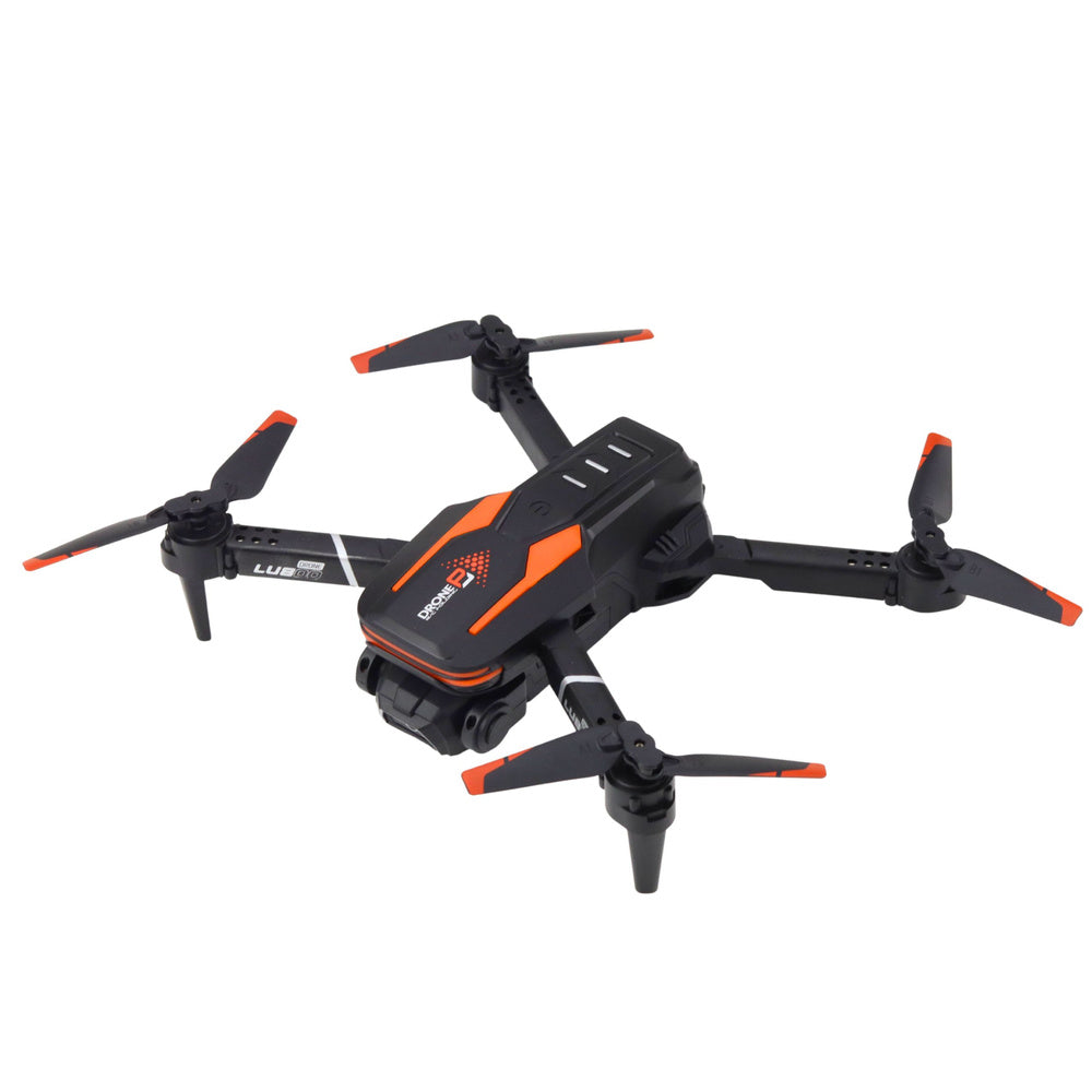 Dron s kamerou LU800 – skládací s LED světly | oranžový