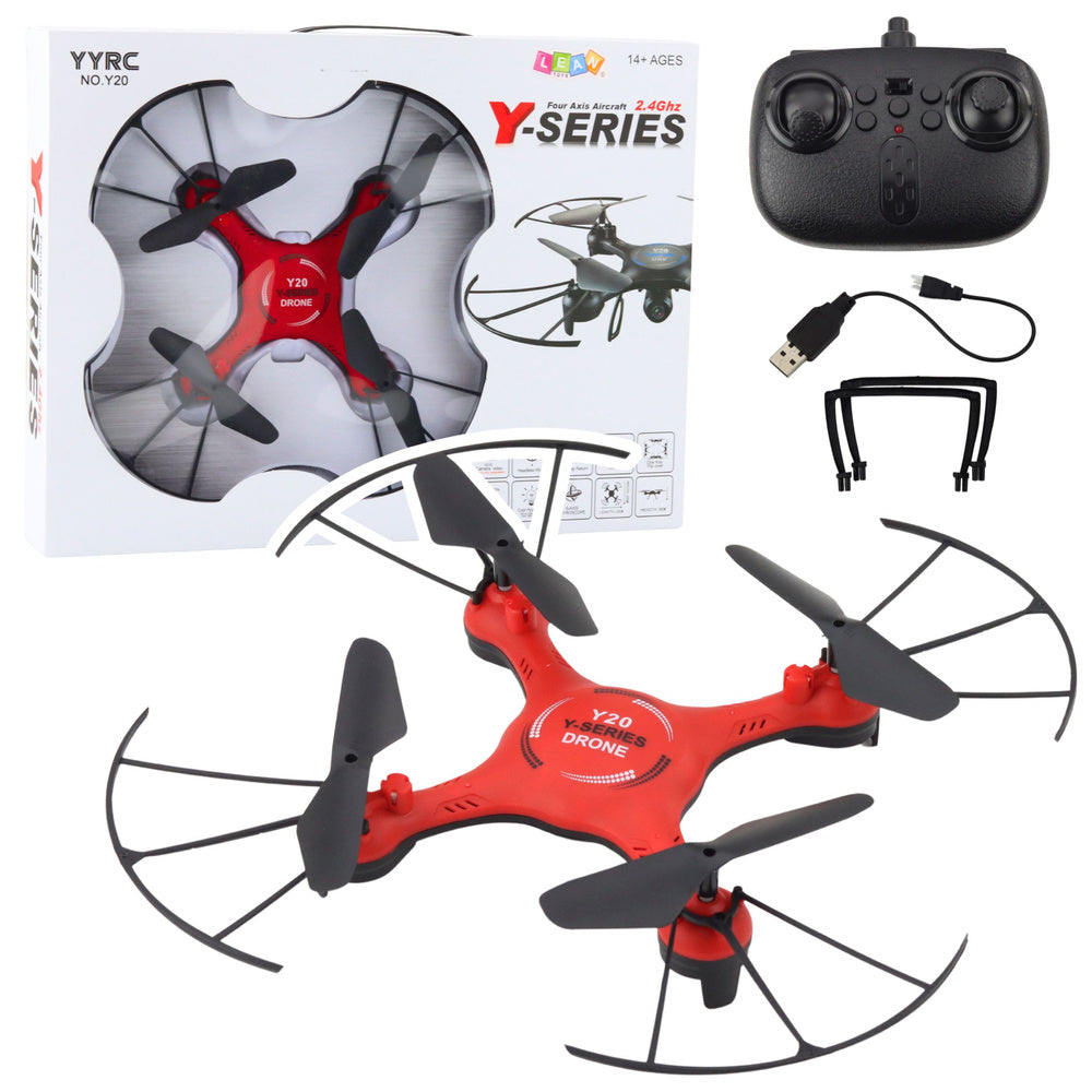 Dron se světelnými efekty – 2.4GHz červený | RC ovládání