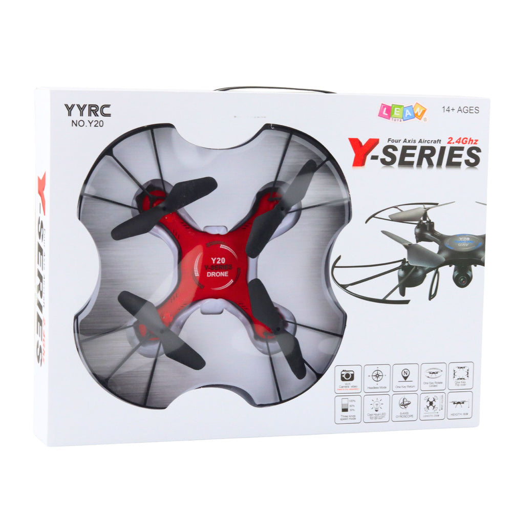 Dron se světelnými efekty – 2.4GHz červený | RC ovládání