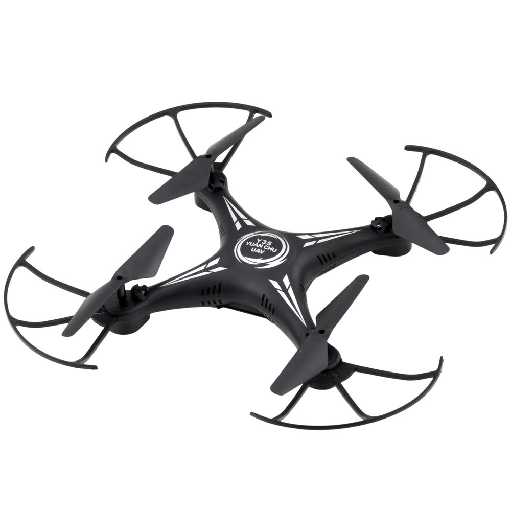 Dron Y 35 s gyroskopem a LED osvětlením – černý