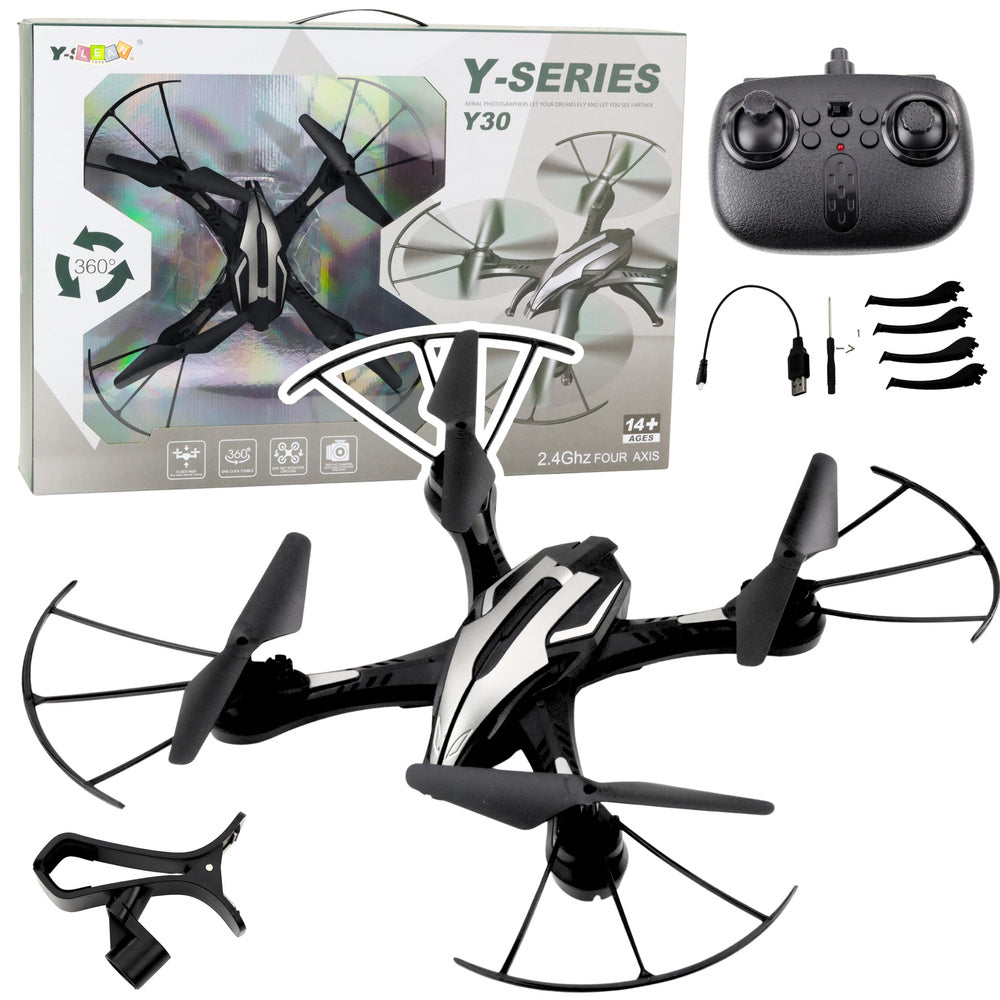 Dron Y30 s LED světly – 360° otočení a gyroskop