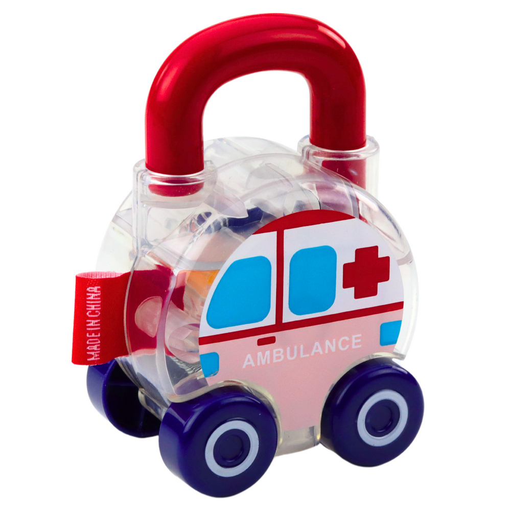 Edukační autíčka s klíčky policie hasiči sanitka 3ks