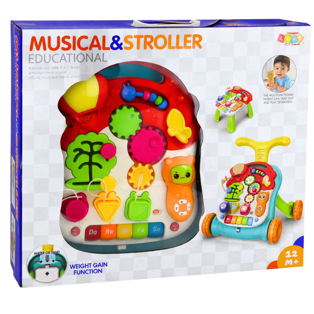 Edukační chodítko 5v1 s interaktivním panelem – Multicolor