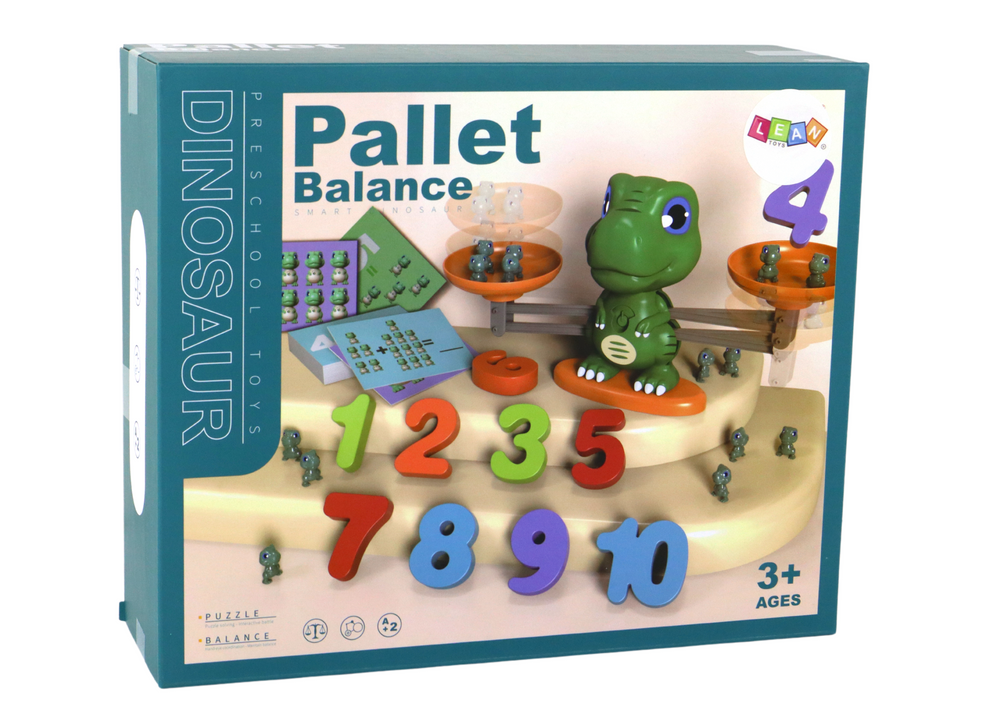 Edukační dinosaurus váha – matematické operace s kartami