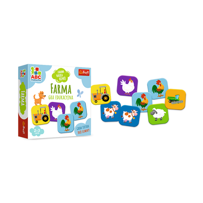 Edukační hra Farma pro děti 2 3 roky s kartičkami – Trefl