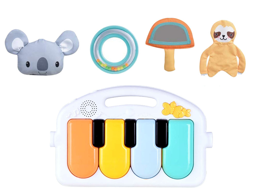 Edukační hrací deka s pianem koala melodie závěsné hračky