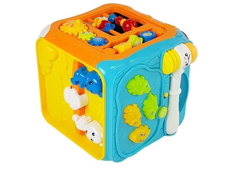 Edukační kostka sorter pro miminka se zvuky a světly