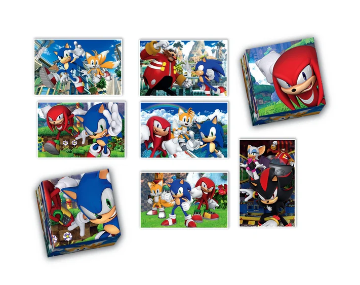 Edukační set Puzzle, Memo & kostky SONIC – Clementoni